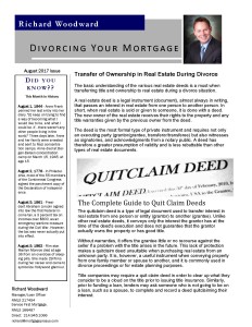 Divorcing Your Mortgage August 2017