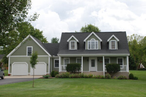 Metal Lap siding home